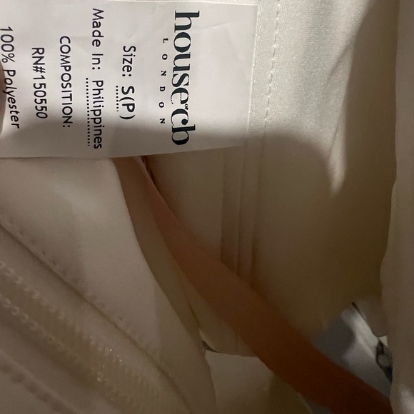 House of CB Bea Draped Satin Cropped Corset in Ivory size Small Plus Cup - Picture 5 of 9